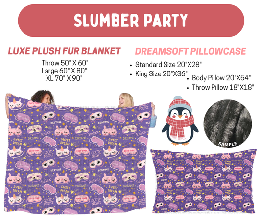 Preorder! Closes 8/17. ETA Nov. Slumber Party Luxe Plush Fur Blanket and/or DreamSoft Pillowcase