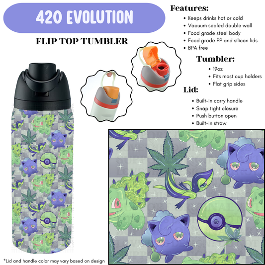 Preorder! Closes 12/11. ETA Feb. 420 Evolution Flip Top Tumbler