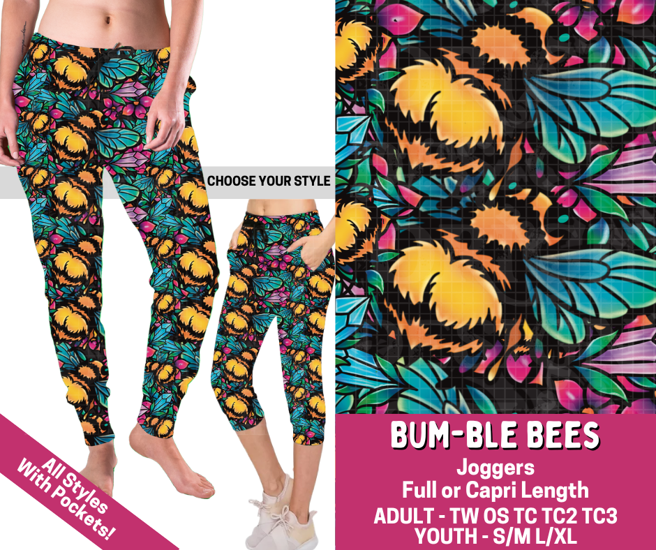 Preorder! Closes 3/2. ETA June. Bum-ble Bees Combo Jogger Lengths