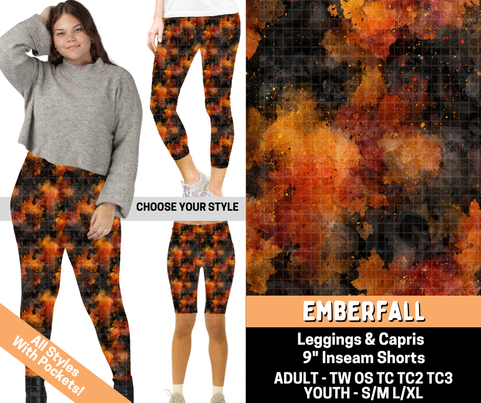 Preorder! Closes 7/1. ETA Oct. Emberfall Combo Legging Lengths