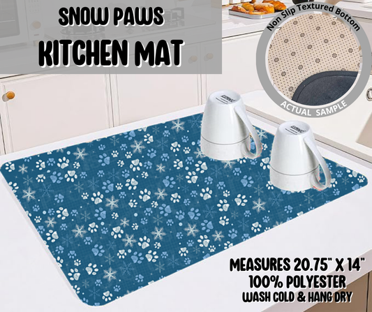 Preorder! Closes 9/10. ETA Dec. Snow Paws Kitchen Mat