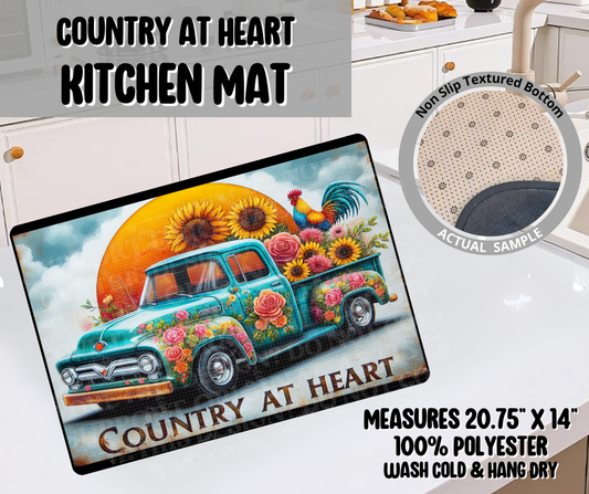 Preorder! Closes 4/20. ETA July. Country At Heart Kitchen Mat