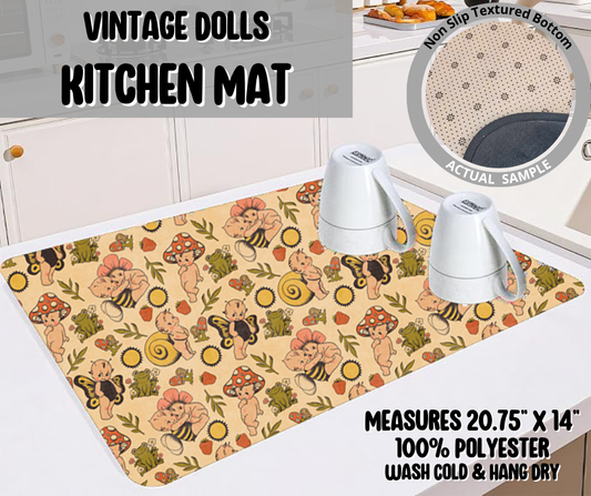 Preorder! Closes 4/20. ETA July. Vintage Dolls Kitchen Mat