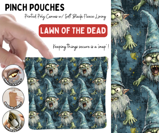 Preorder! Closes 10/5. ETA Jan. Lawn Of The Dead Pinch Pouches in 3 Sizes