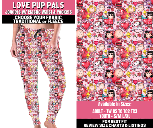 Preorder! Closes 11/19. ETA Jan. Love Pup Pals Joggers Choose Fleece or Traditional