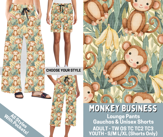 Preorder! Closes 3/4. ETA June. Monkey Business Combo Lounge Lengths - Alonna's Legging Land