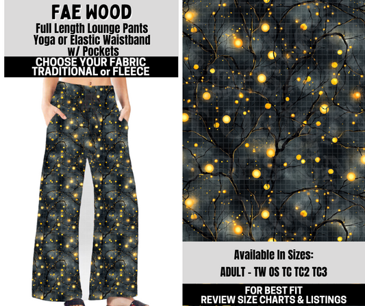 Preorder! Closes 10/6. ETA Dec. Fae Wood Lounge Pants Choose Fleece or Traditional