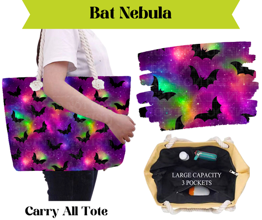 Preorder! Closes 3/16. ETA May. Bat Nebula Carry All Tote