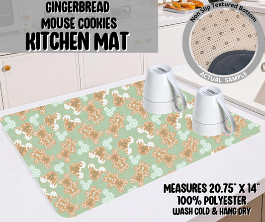 Preorder! Closes 9/10. ETA Dec. Gingerbread Mouse Cookies Kitchen Mat