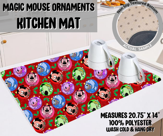 Preorder! Closes 9/10. ETA Dec. Magic Mouse Ornaments Kitchen Mat