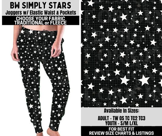 Preorder! Closes 10/6. ETA Dec. BW Simply Stars Joggers Choose Fleece or Traditional