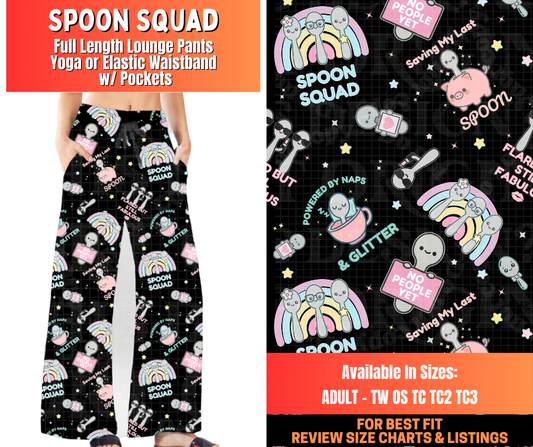 Preorder! Closes 12/29.  ETA March.  Spoon Squad Full Length Lounge Pants