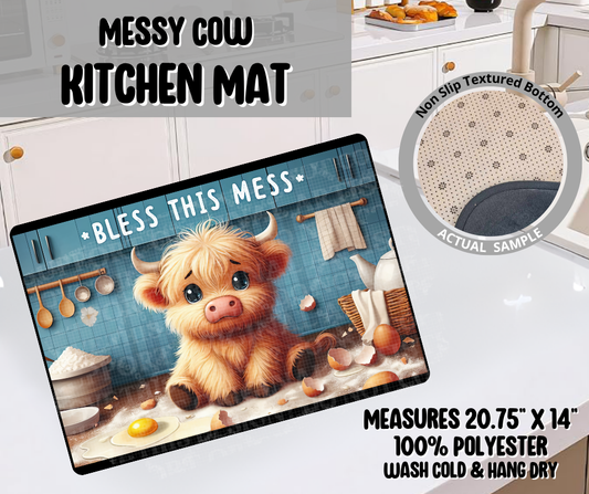 Preorder! Closes 4/20. ETA July. Messy Cow  Kitchen Mat