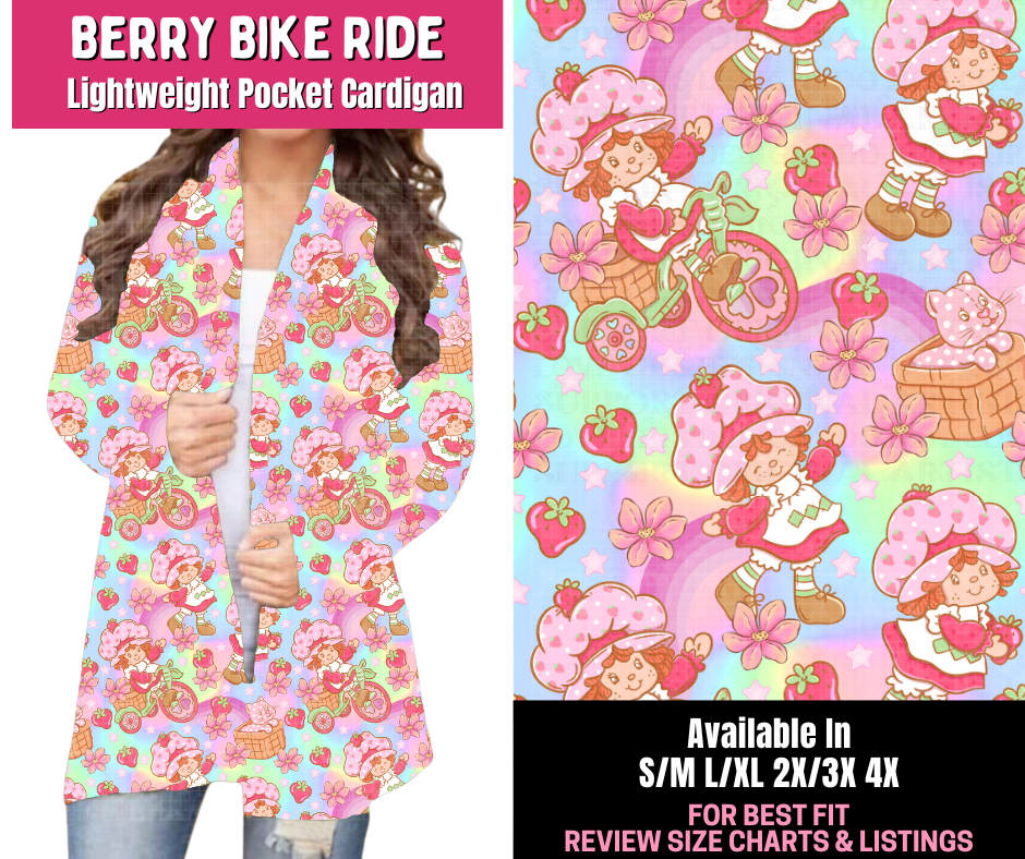 Preorder! Closes 1/1. ETA March. Berry Bike Ride Pocket Cardigan