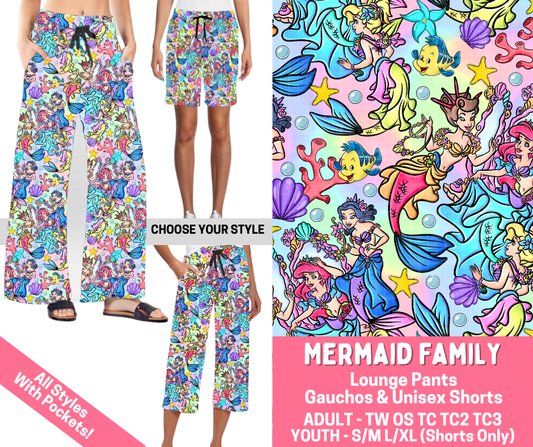 Preorder! Closes 2/16. ETA May. Mermaid Family Combo Lounge Lengths - Alonna's Legging Land