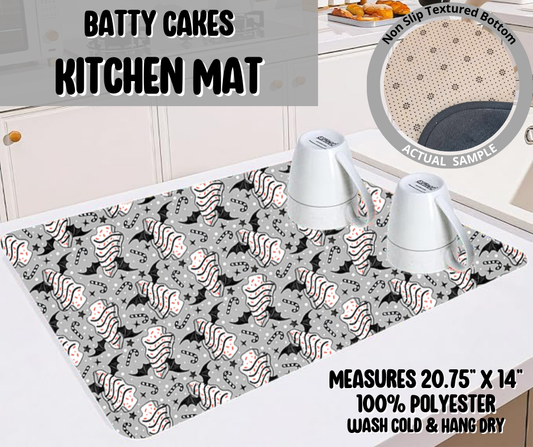 Preorder! Closes 9/10. ETA Dec. Batty Cakes Kitchen Mat