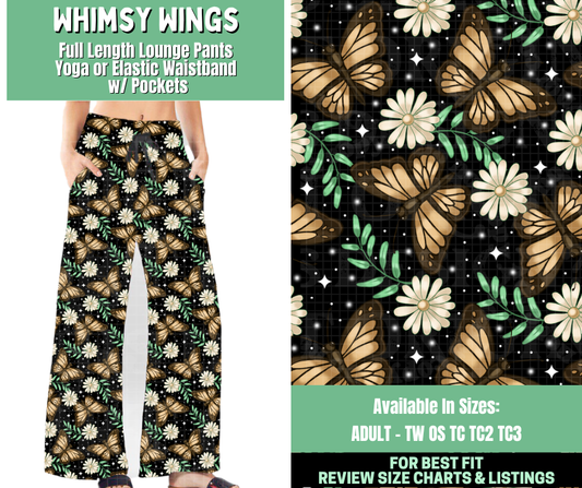 Preorder! Closes 1/7. ETA March. Whimsy Wings Full Length Lounge Pants