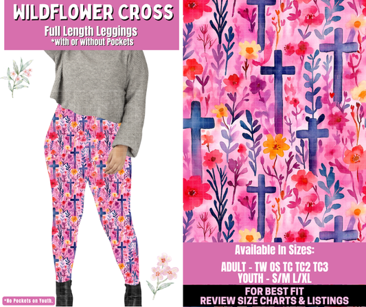 Preorder! Closes 1/12. ETA March. Wildflower Cross Full Length Leggings w/wo Pockets
