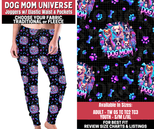 Preorder! Closes 11/13. ETA Jan. Dog Mom Universe Joggers Choose Fleece or Traditional