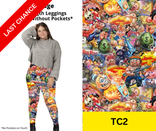 Garbage Full Length Leggings w/ Pockets - Alonna's Legging Land