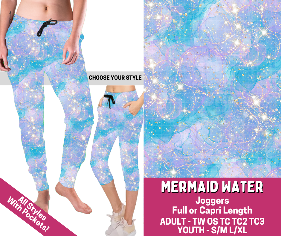 Preorder! Closes 3/2. ETA June. Mermaid Water Combo Jogger Lengths