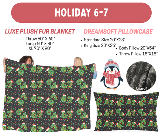 Preorder! Closes 8/17. ETA Nov. Holiday 6-7 Luxe Plush Fur Blanket and/or DreamSoft Pillowcase
