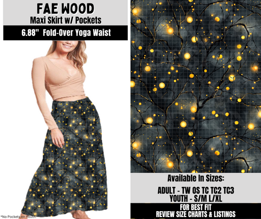 Preorder! Closes 10/6. ETA Dec. Fae Wood Maxi Skirt
