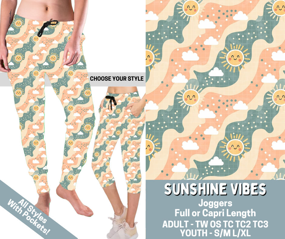 Preorder! Closes 3/4. ETA June. Sunshine Vibes Combo Jogger Lengths - Alonna's Legging Land