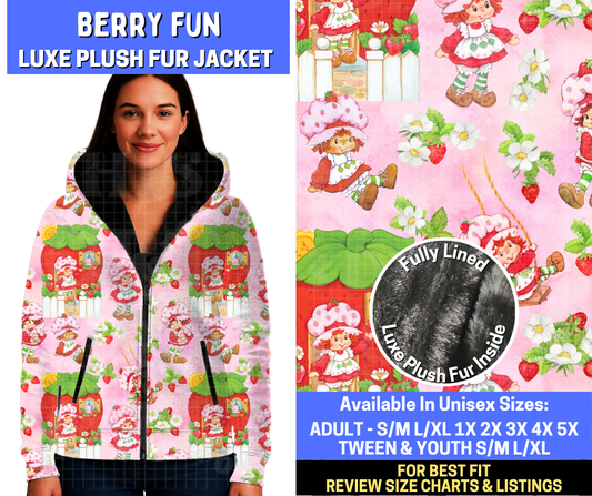 Preorder! Closes 10/20. ETA Jan. Berry Fun Luxe Fur Jacket