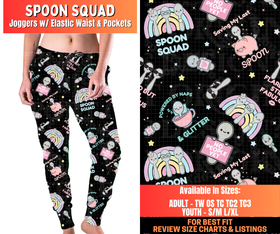 Preorder! Closes 12/29. ETA March. Spoon Squad Joggers