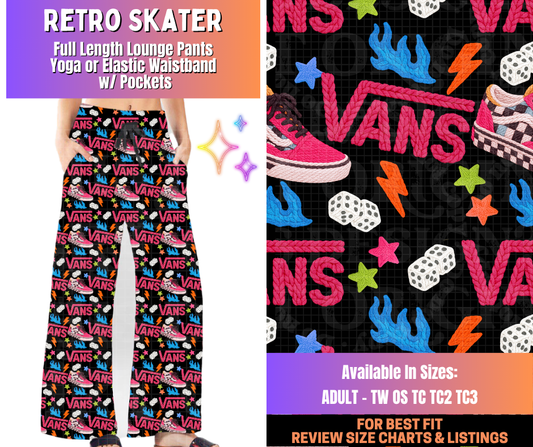 Preorder! Closes 12/10. ETA March. Retro Skater Full Length Lounge Pants