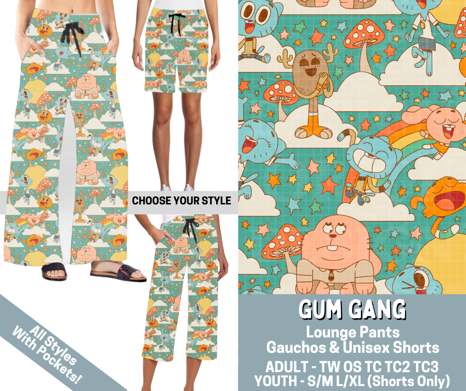 Preorder! Closes 3/4. ETA June. Gum Gang Combo Lounge Lengths - Alonna's Legging Land