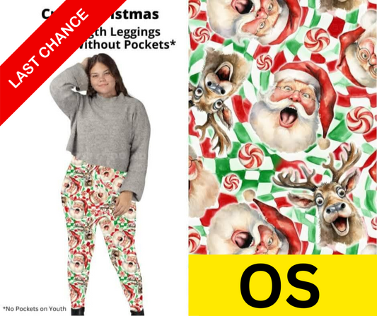 Crazy Christmas Full Length Leggings w/ Pockets