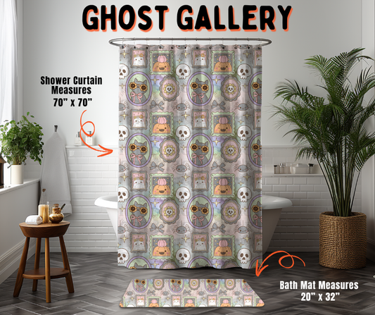 Preorder! Closes 6/10. ETA Sept. Ghost Gallery Custom Shower Curtain and/or Bath Mat