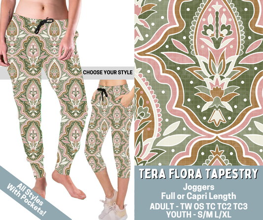 Preorder! Closes 3/4. ETA June. Tera Flora Tapestry  Combo Jogger Lengths - Alonna's Legging Land