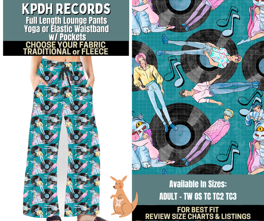 Preorder! Closes 10/2. ETA Dec. KPDH Records Lounge Pants Choose Fleece or Traditional