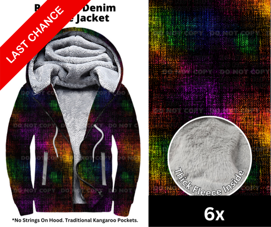 Rainbow Denim Fleece Jackets