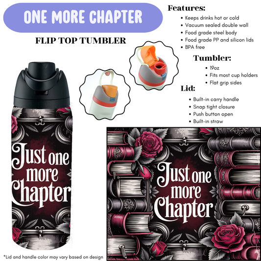 Preorder! Closes 12/11. ETA Feb. One More Chapter Flip Top Tumbler