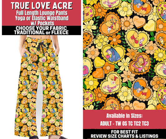 Preorder! Closes 11/13. ETA Jan. True Love Acre Lounge Pants Choose Fleece or Traditional