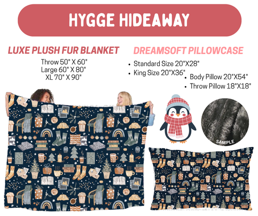 Preorder! Closes 8/17. ETA Nov. Hygge Hideaway Luxe Plush Fur Blanket and/or DreamSoft Pillowcase