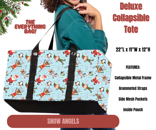 Preorder! Closes 9/1. ETA Dec. Snow Angels Collapsible Tote