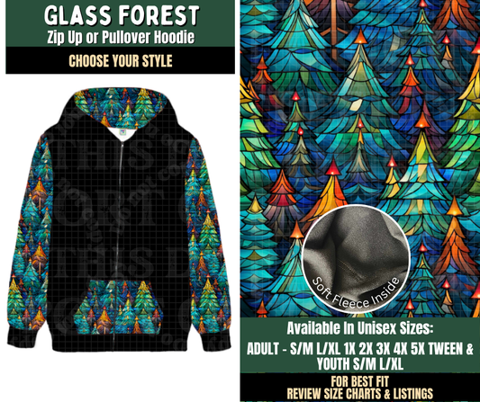 Preorder! Closes 8/12. ETA Nov. Glass Forest Zip-Up or Pullover Hoodie