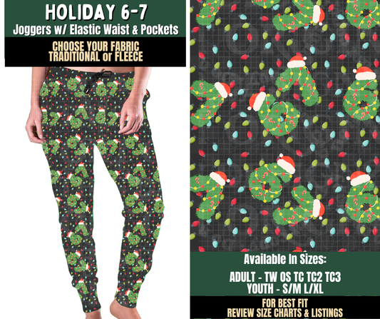 Preorder! Closes 8/12. ETA Nov. Holiday 6-7 Joggers Choose Fleece or Traditional