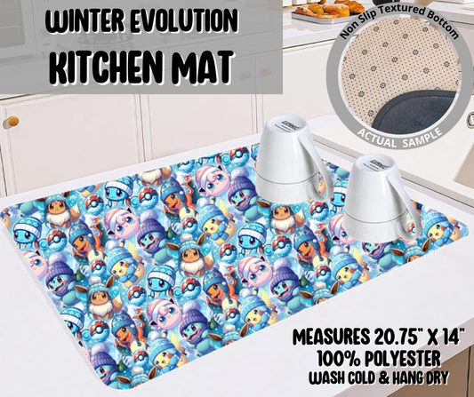 Preorder! Closes 9/10. ETA Dec. Winter Evolution Kitchen Mat