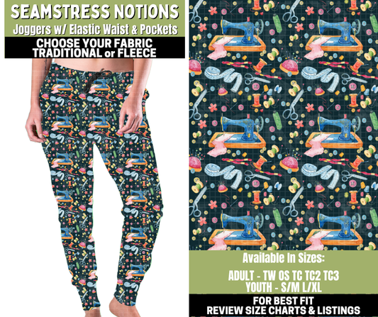 Preorder! Closes 11/6. ETA Jan. Seamless Notions Joggers Choose Fleece or Traditional