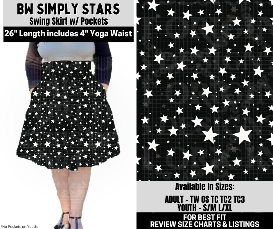 Preorder! Closes 10/6. ETA Dec. BW Simply Stars Swing Skirt
