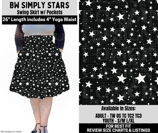 Preorder! Closes 10/6. ETA Dec. BW Simply Stars Swing Skirt