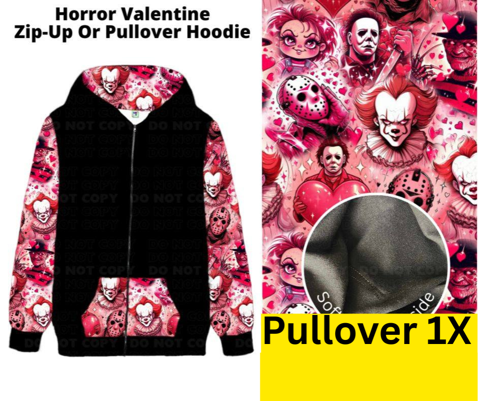 Horror Valentine Zip-Up or Pullover Hoodie