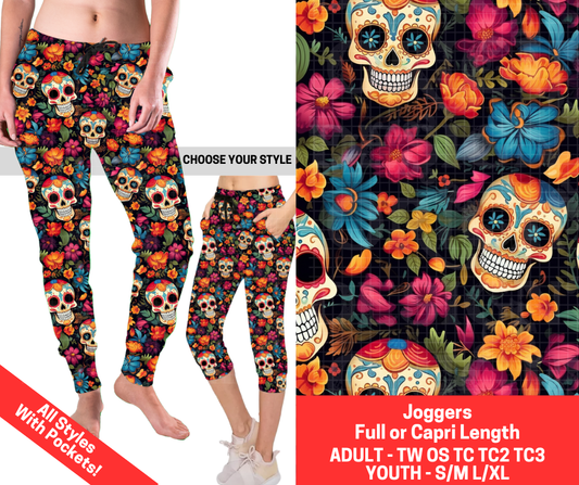 Preorder! Closes 2/12. ETA May. Calavera Floral Combo Jogger Lengths
