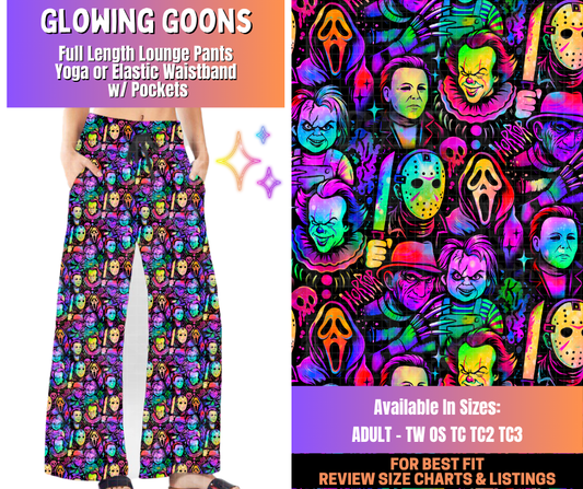 Preorder! Closes 12/10. ETA March. Glowing Goons Full Length Lounge Pants